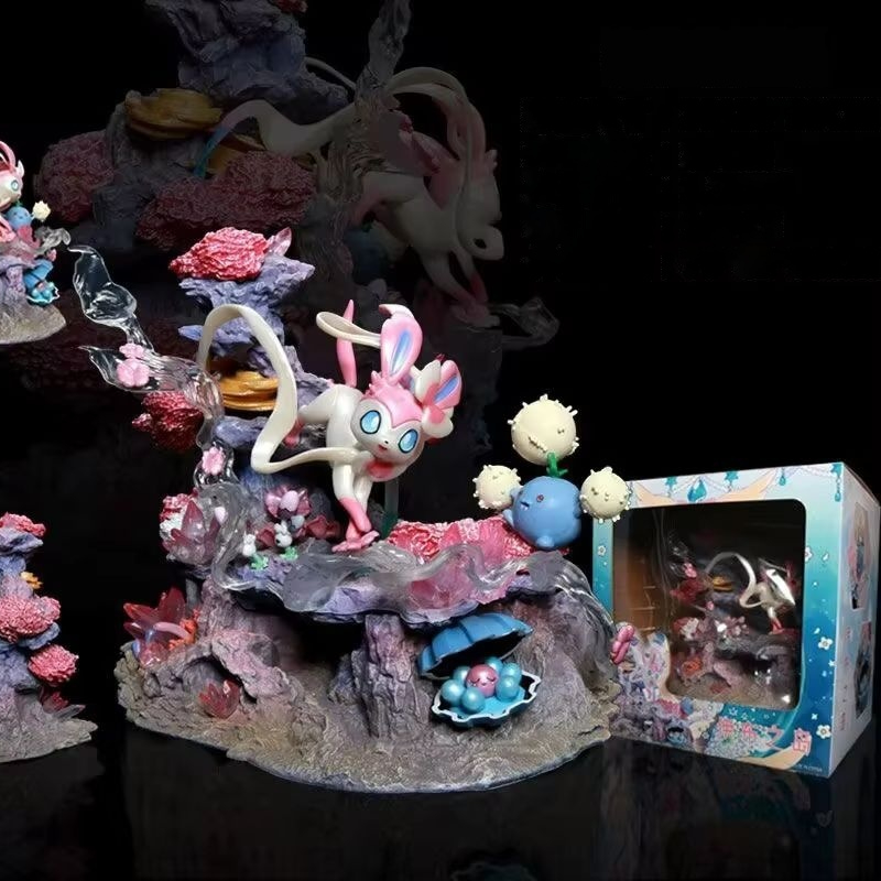 Resin Art Things - Statuetta GK Sylveon Shroomish Clamperl Fairy