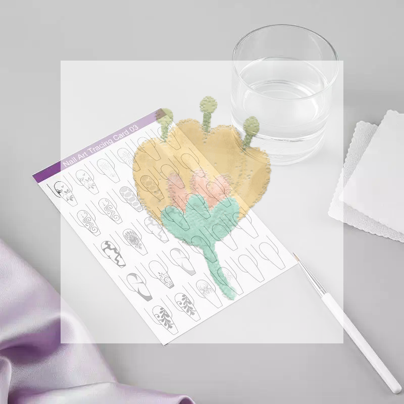 Resin Art Training - Carta per Esercitazioni Nail Art, 10