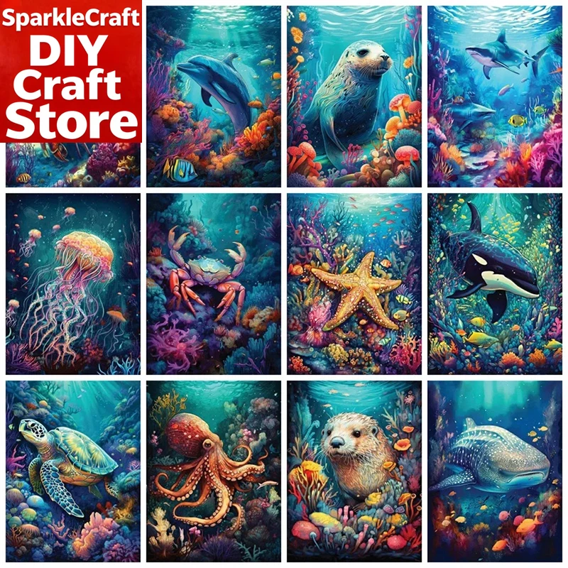 Resin Art On Wall - Kit di pittura con diamanti quadrati