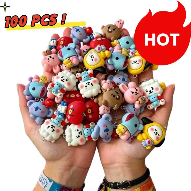 Resin Art Handmade - 7 pezzi di ciondoli in resina