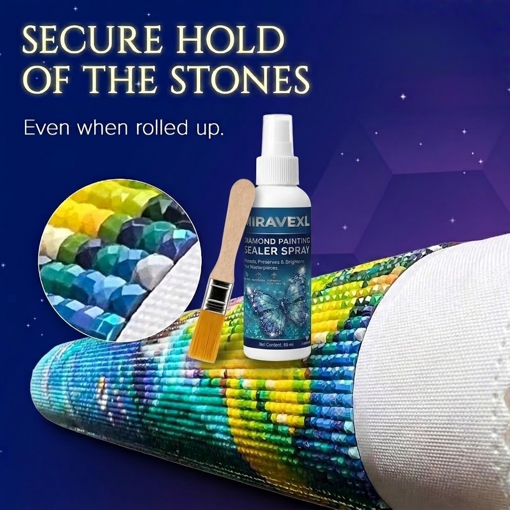 Resin Art Glitter - Spray e Pennello Sigillante Professionale per