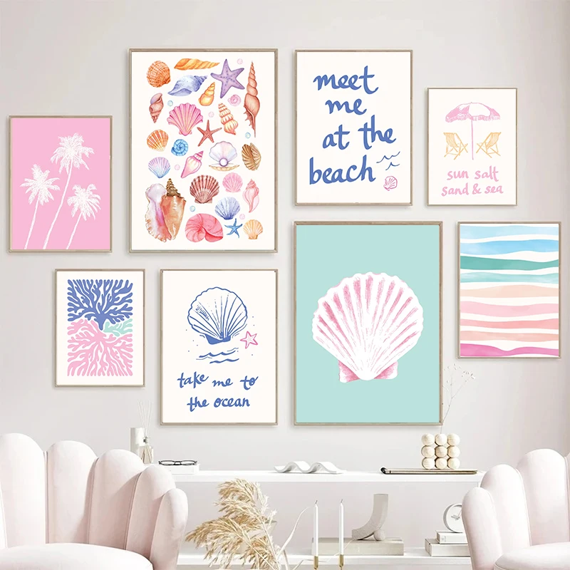 Resin Art On Wall - Quadri da parete con arte costiera,
