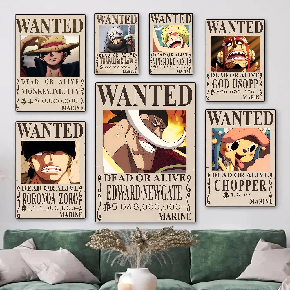 Resin Art On Wall - Poster Anime One Piece Rufy 2026: