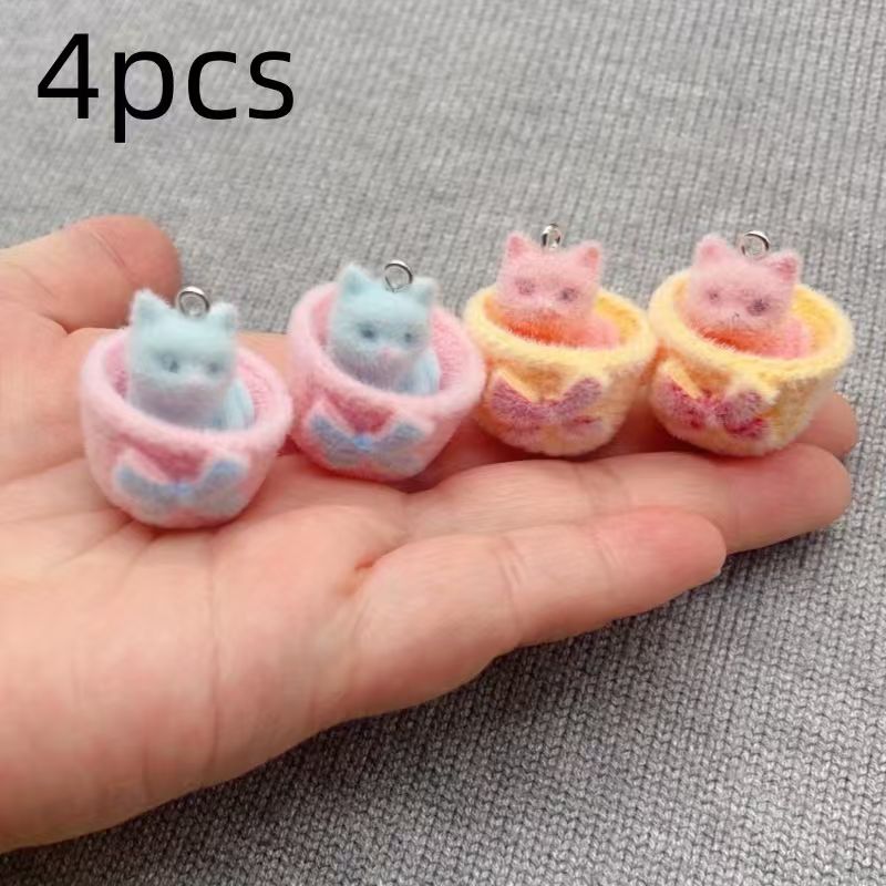 4 pendenti a forma di gatto in - Resin Art Handmade recensione e prezzo