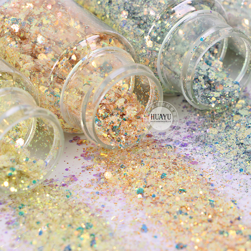 Glitter olografico misto e iri - Mica Flake Resin recensione e prezzo