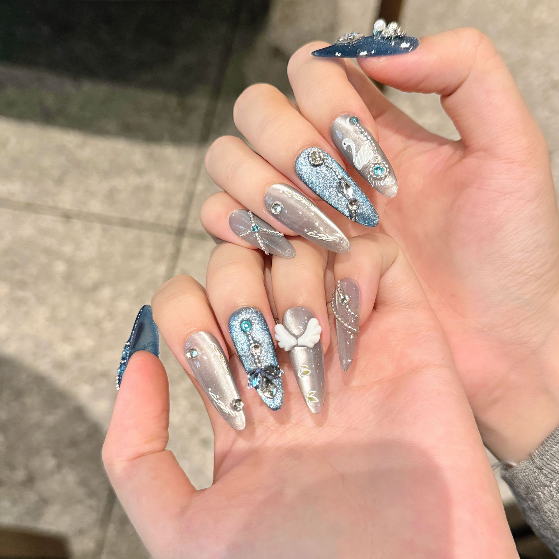 10 pezzi cigno bianco unghie f - Resin Art Glitter recensione e prezzo