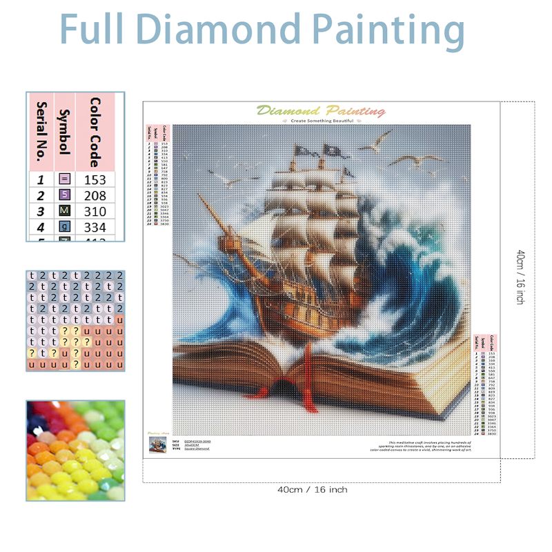 SDOYUNO Diy Diamond Mosaic Boo - Resin Art Book recensione e prezzo