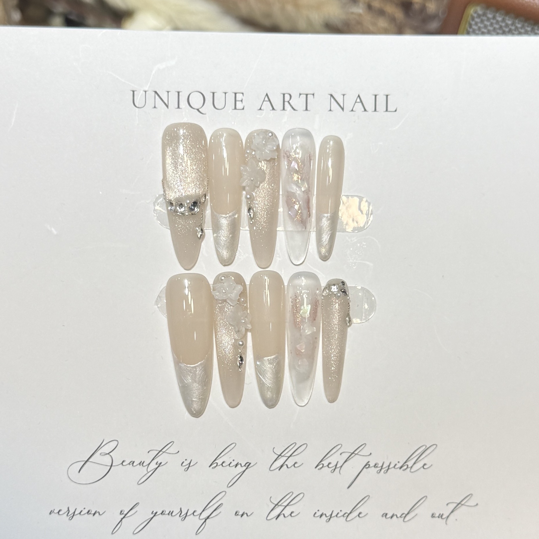 Stampa sulle unghie 10 pezzi v - Resin Art Glitter recensione e prezzo