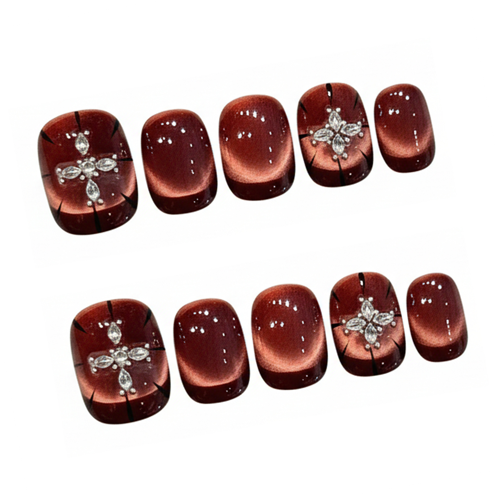 10 pz Vino-rosso Occhio di Gat - Resin Art Glitter recensione e prezzo