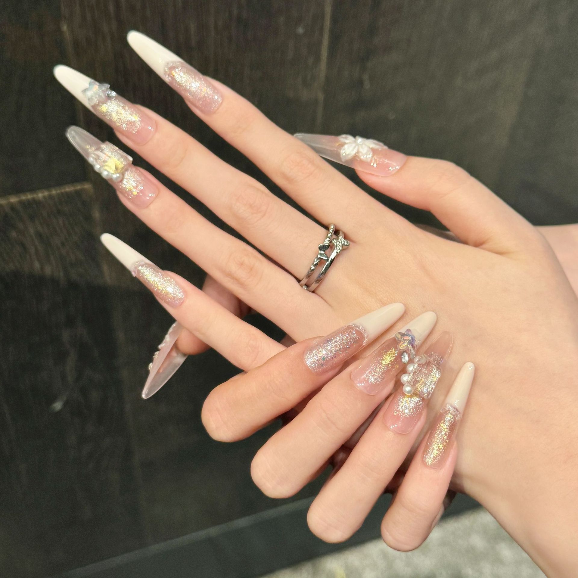 10 pezzi di unghie finte a sti - Resin Art Glitter recensione e prezzo