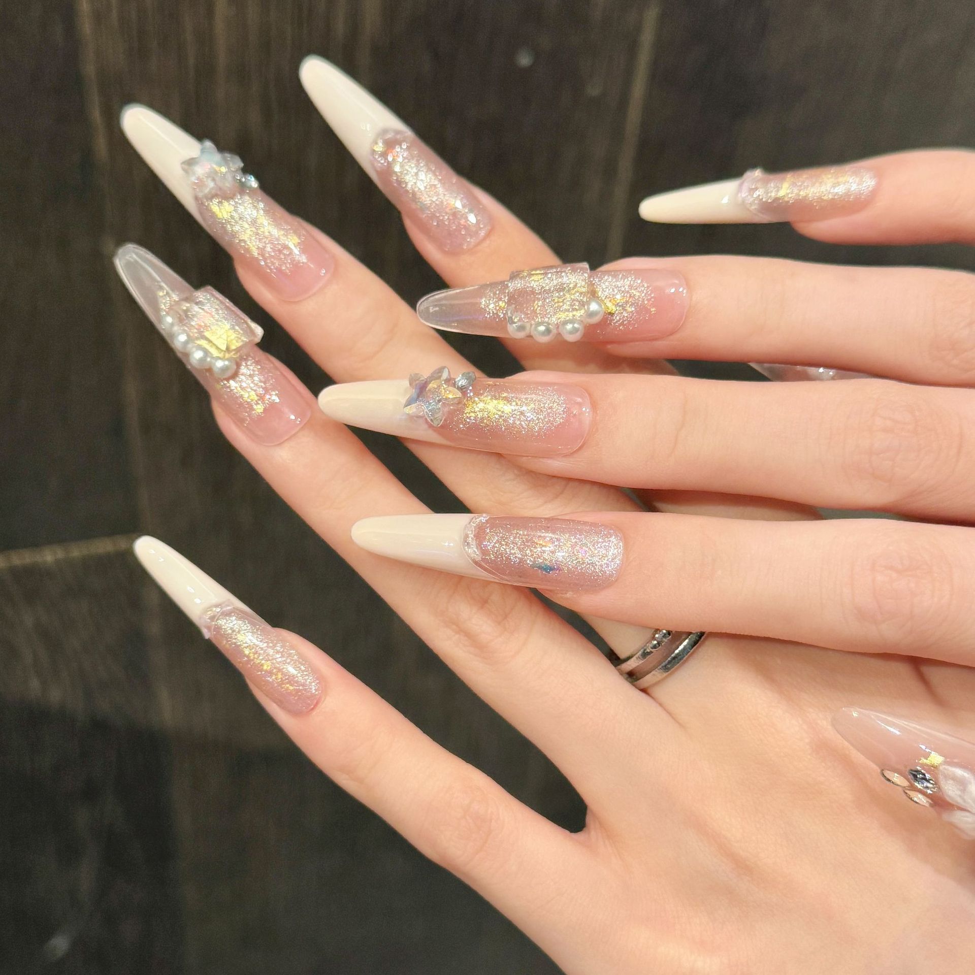 10 pezzi di unghie finte a sti - Resin Art Glitter recensione e prezzo